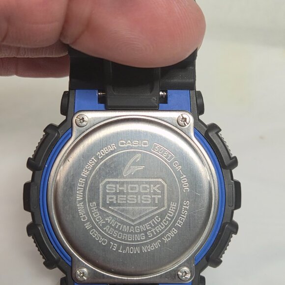Casio G Shock Black and blue Matte NWOT condition DIgital and analog - Picture 4 of 10